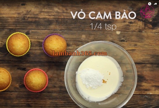 Cách làm cupcake cam tươi mát