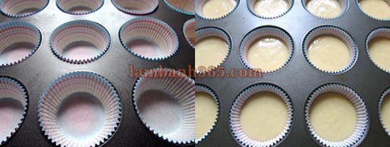 Cách làm cupcakes chuối toffees