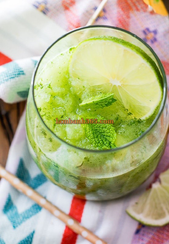 Cách làm đá tuyết Mojito chanh cực đã