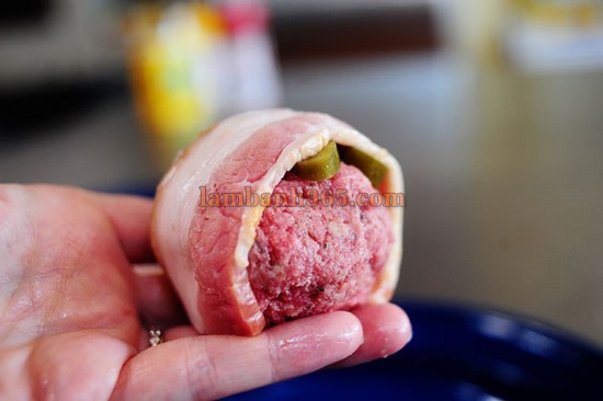 Cách làm hamburger thịt cuộn