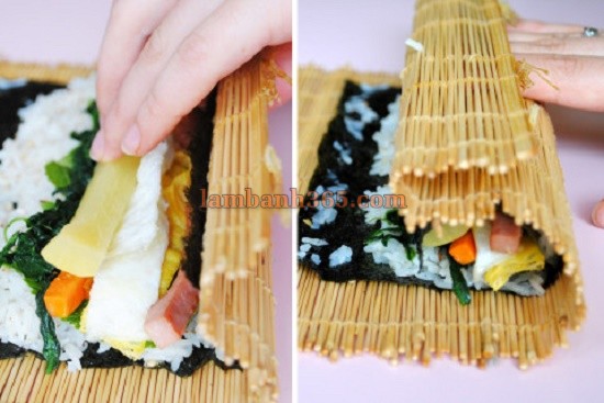 Cách làm kimbap xúc xích đậm đà