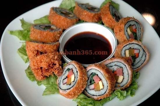 Cách làm kimbap chiên xù giòn rụm