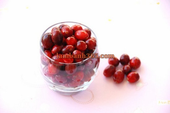 Cách làm mứt Cranberry chua ngọt tuyệt ngon