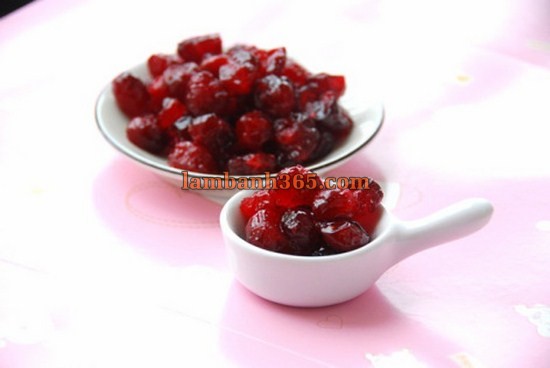 Cách làm mứt Cranberry chua ngọt tuyệt ngon