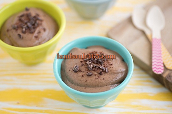 Cách làm pudding socola hạt é mát lạnh