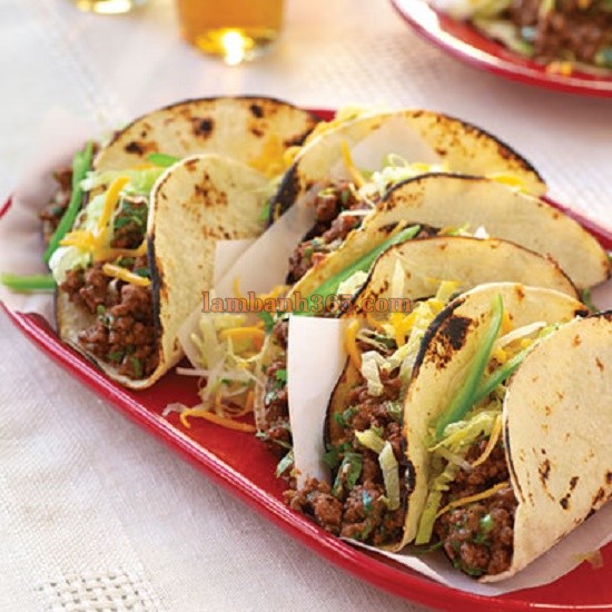 Cách làm Tacos-Sandwich giòn thơm phức