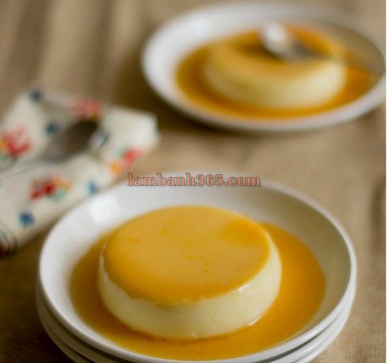 Cách làm bánh Flan cam tươi mát