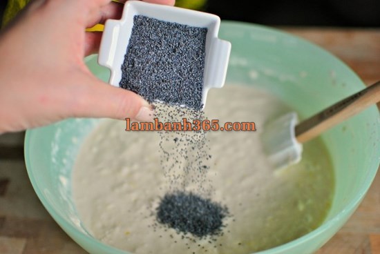 Cách làm bánh pancake chanh và hạt anh túc
