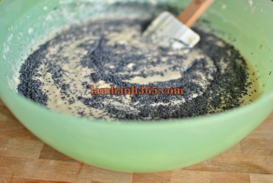 Cách làm bánh pancake chanh và hạt anh túc
