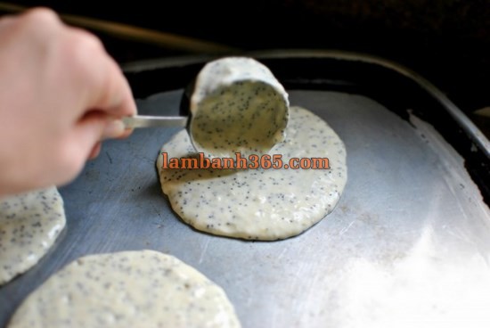 Cách làm bánh pancake chanh và hạt anh túc