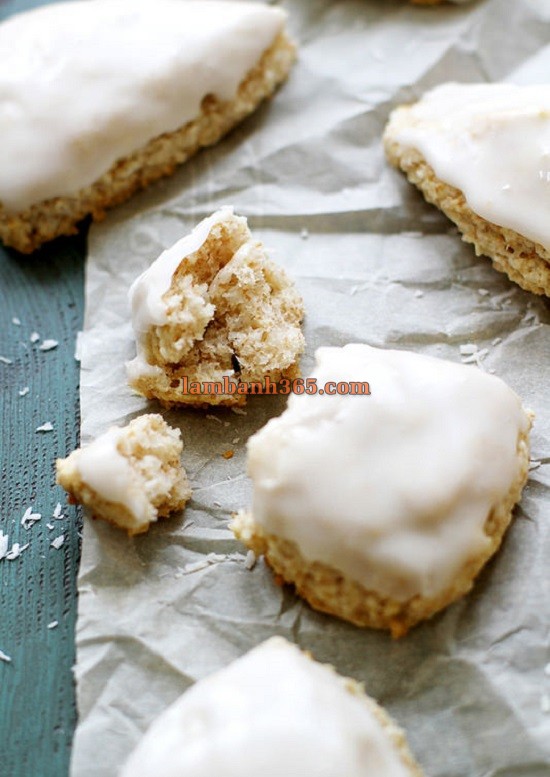 Cách làm bánh scones chanh dừa mới lạ