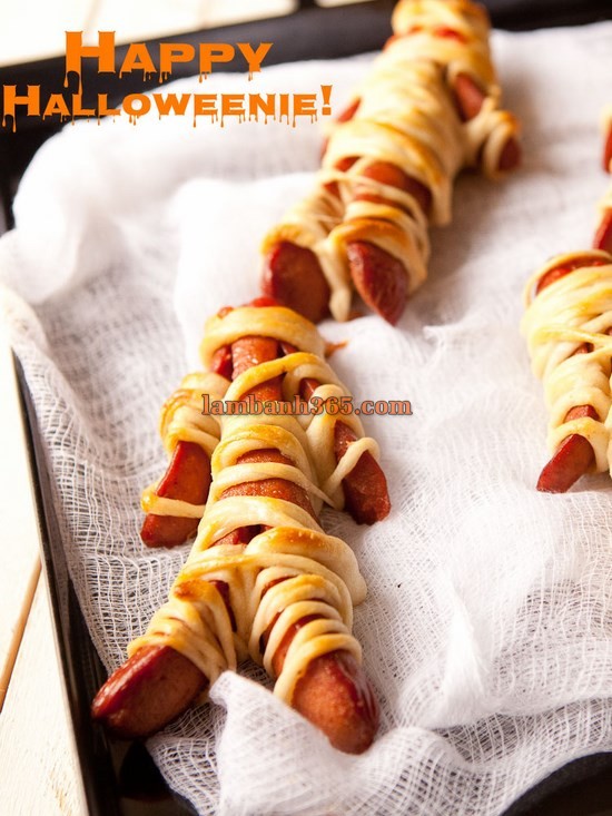 Cách làm bánh xác ướp mừng Halloween