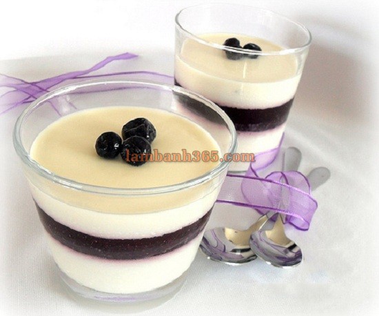 Công thức làm Panna Cotta việt quất thơm ngon