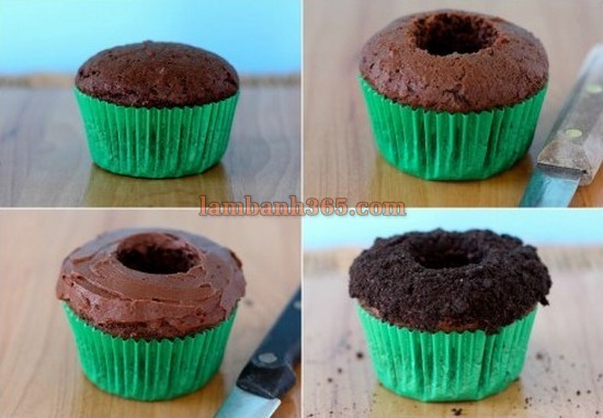 Cupcake khu vườn cà rốt