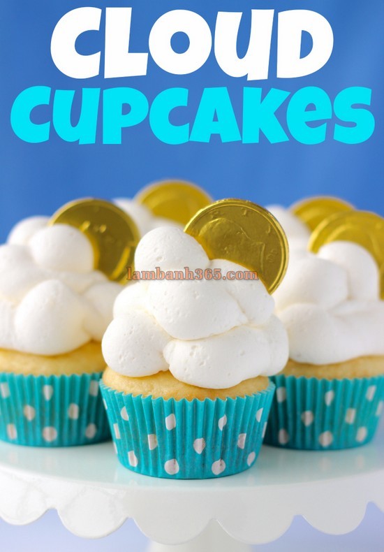 Cupcake mây trắng cho bé yêu