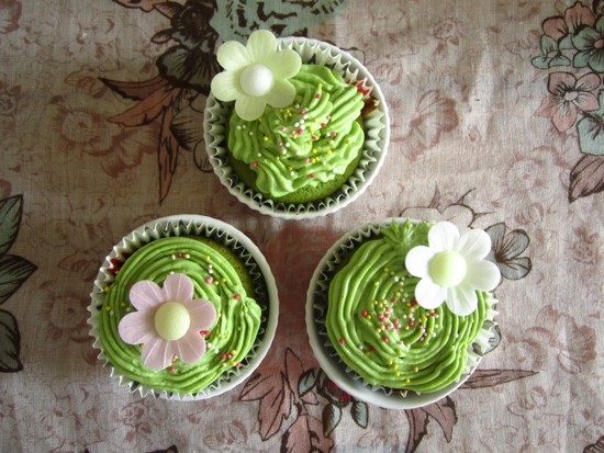 Cupcake trà xanh giải nhiệt mùa hè