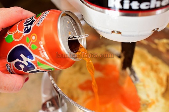 Độc đáo với bánh cam Fanta