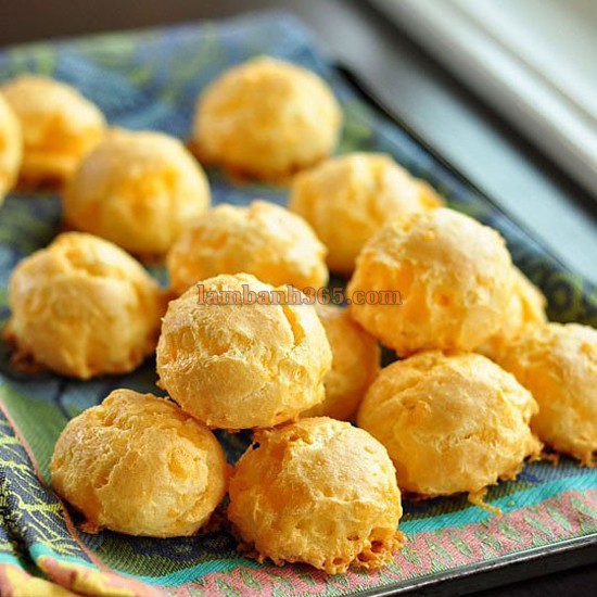 Cách làm bánh phomat Gougeres