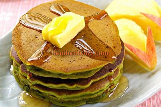 Cách làm pancake trà xanh xinh xinh !