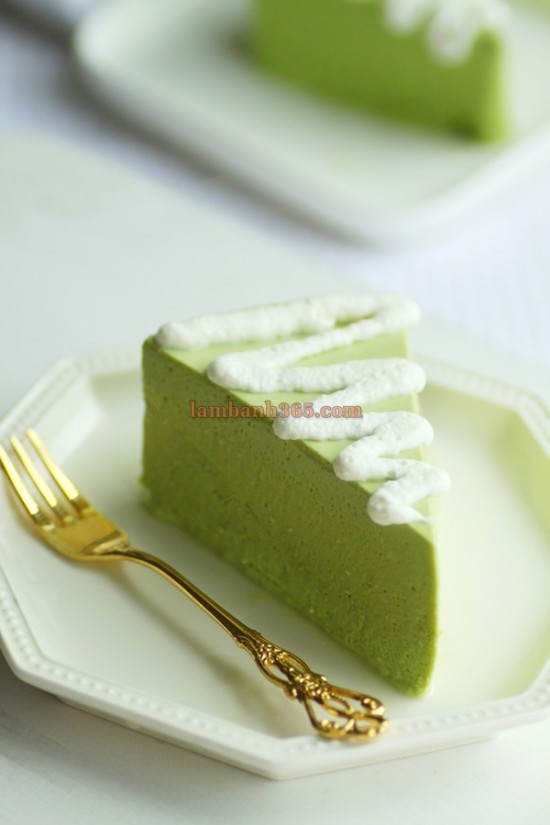 Học cách làm Cheesecake trà xanh siêu ngon