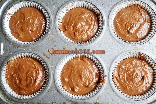 Cách làm bánh muffin chocolate cho người ăn chay