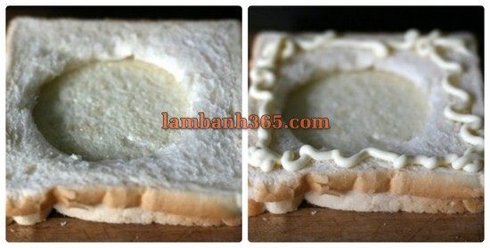 Làm bánh sandwich trứng giăm bông cho bữa sáng tốc hành