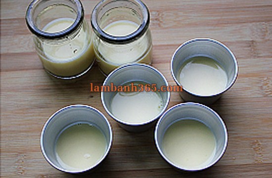 Làm pudding cacao 2 tầng mát lạnh