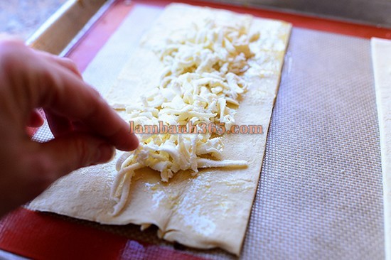 Puffed pastry – chiếc pizza hình chữ nhật