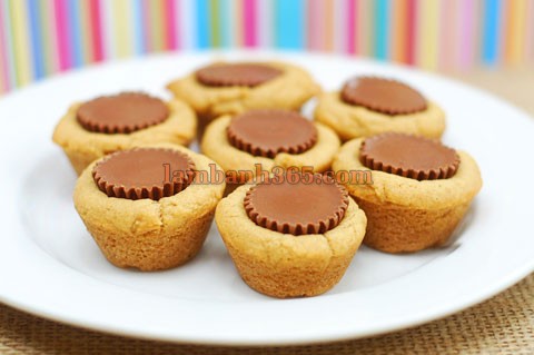 Thơm lừng khu bếp với cupcakes Socola bơ đậu phộng