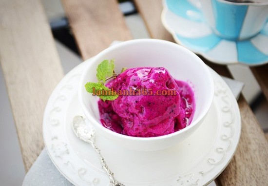 Tự tay làm sorbet thanh long mát rượi xua tan nắng hè